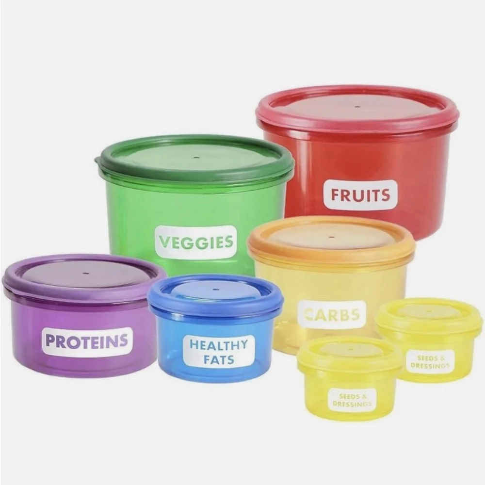 Get Fit: Meal Prep Containers: 14 Piece Set